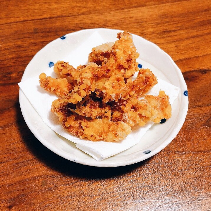 鶏皮の唐揚げ【簡単*無駄なし】